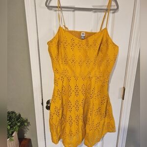 Beautiful yellow fit and flare dress